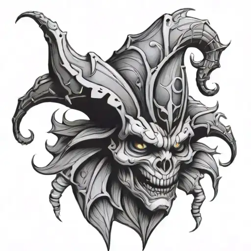 Jester Head With Spider Legs