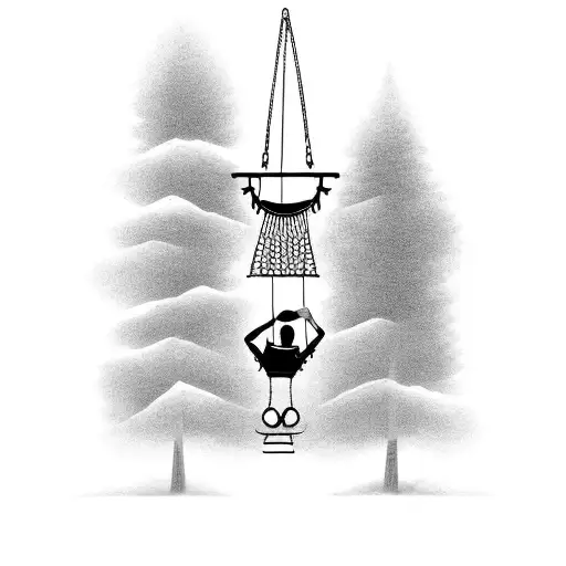 A Tree With A Swing On