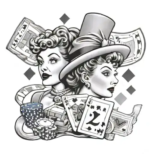 I Love Lucy And Gambling Themed