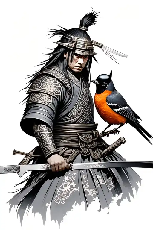 Samurai And A Robin