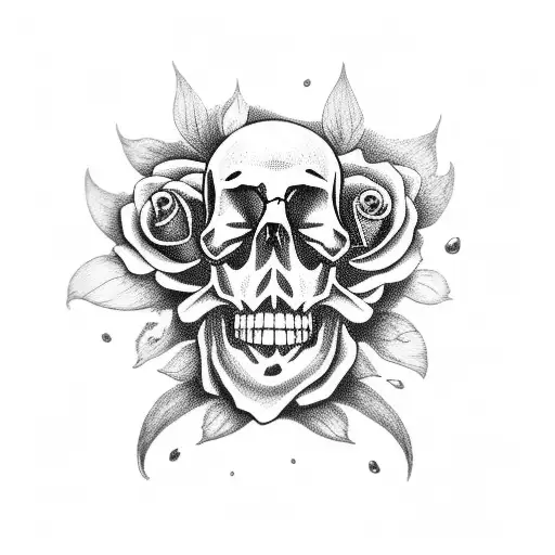 Skull And Roses