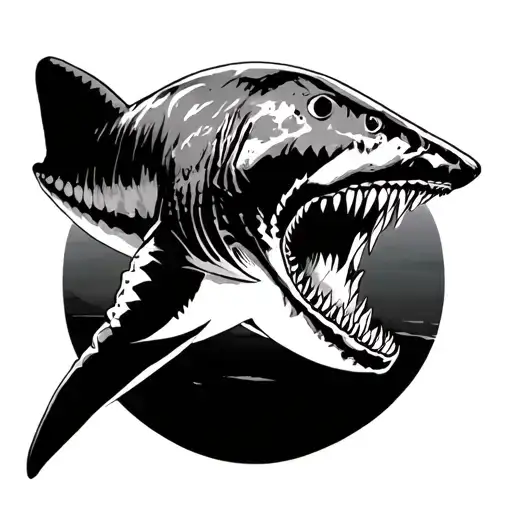 Poesidon Wrestling A Shark