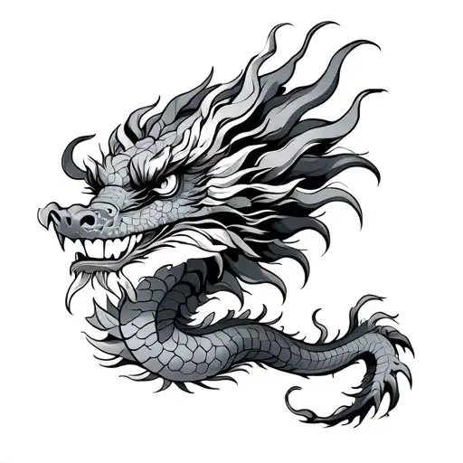 A Easy To Draw Japanese Dragon