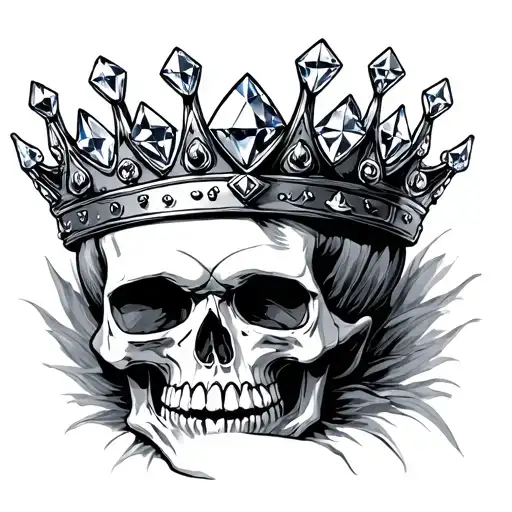 Skull Crown Diamonds