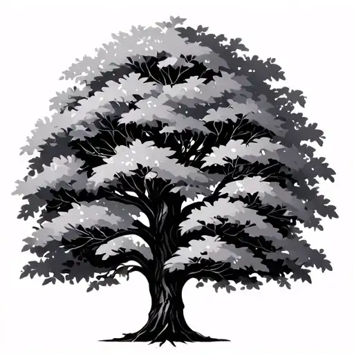 Ash Tree With Leaves Growing