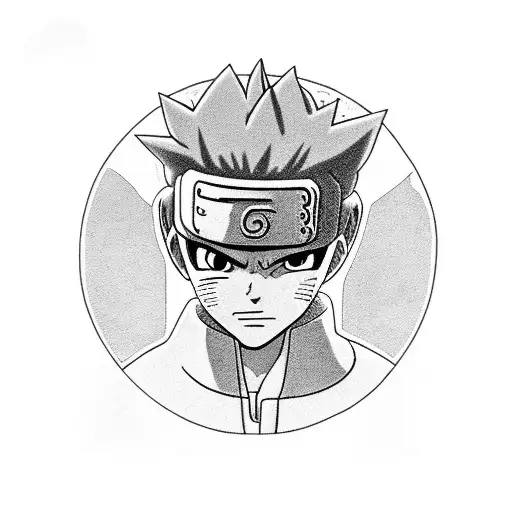Might Guy From Naruto 8 Gates Logo