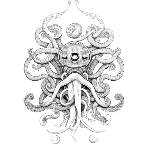 Aquarius With Kraken