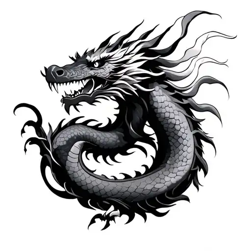 A Easy To Draw Japanese Dragon