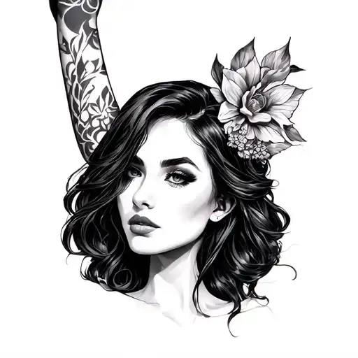 Female Forearm Black And White