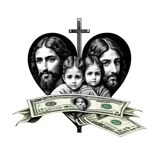 Christian Tattoo Family Love Money Italy Brazil Family