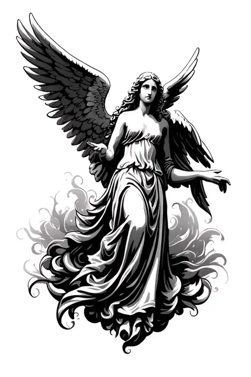 Guardian Angel Wings Spread