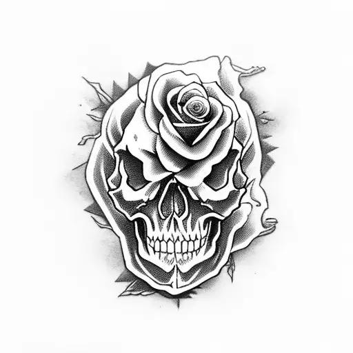Skull And Roses