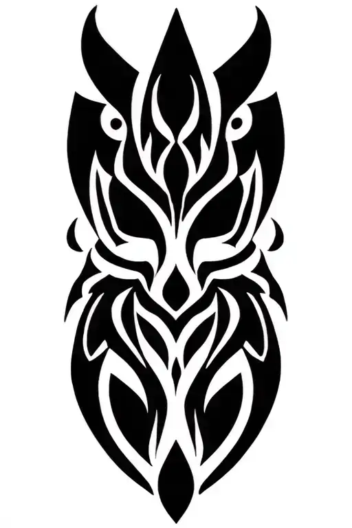 Chrokee Tribal Tattoo Design