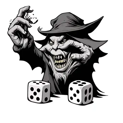 Cursed Oogie Boogie Playing With Dice