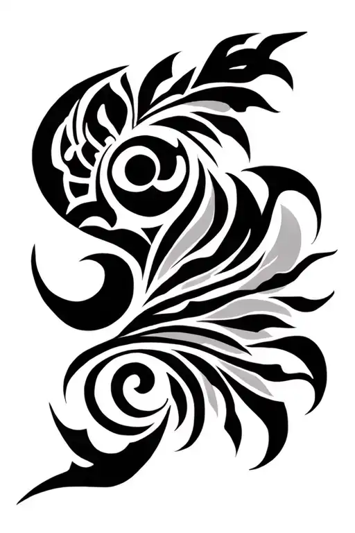 Filipino Tribal Tatoo Mixed With Sun