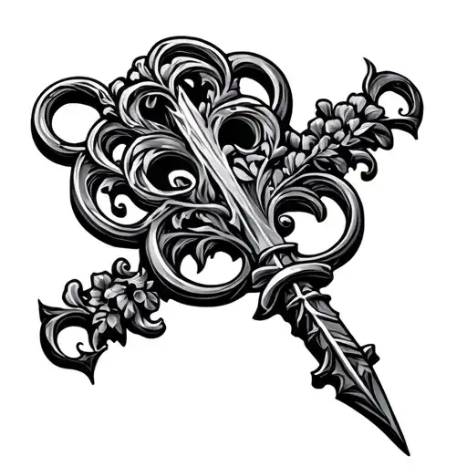 Dagger Shaped Like A Key