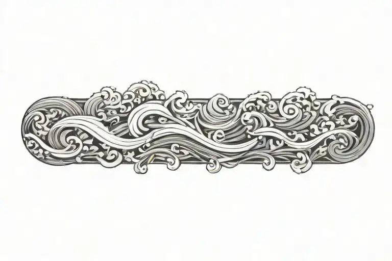 I Want A White Ink Tattoo With Waves