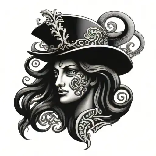 Sicilian Trenacria With Medusa In The Middle With Green Eyes