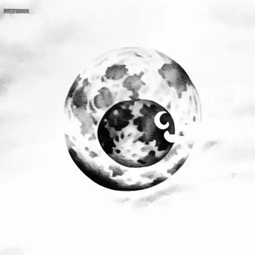 Blood Moon Hidden Behind Clouds