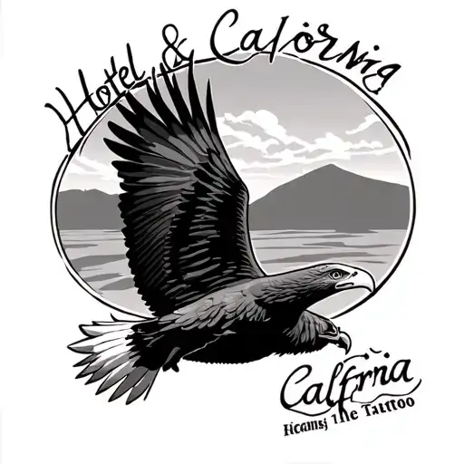 Hotel California With An Eagle Soaring