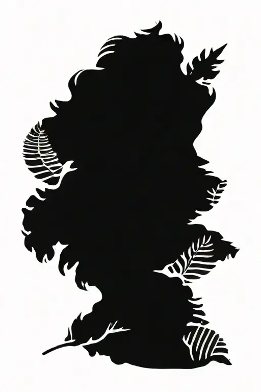 Big Ben Clock Face And Silver Fern Tribal