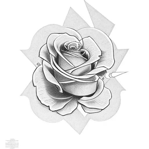 Half Sleeve With 10-28-87 In Roman Numerals With Roses Surrounding It