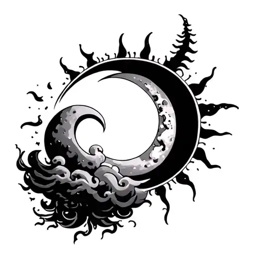 Cloud And Sun And Moon