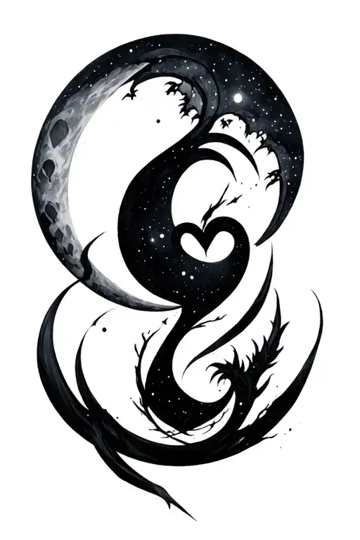 Moon Kingdom Hearts Minimalistic