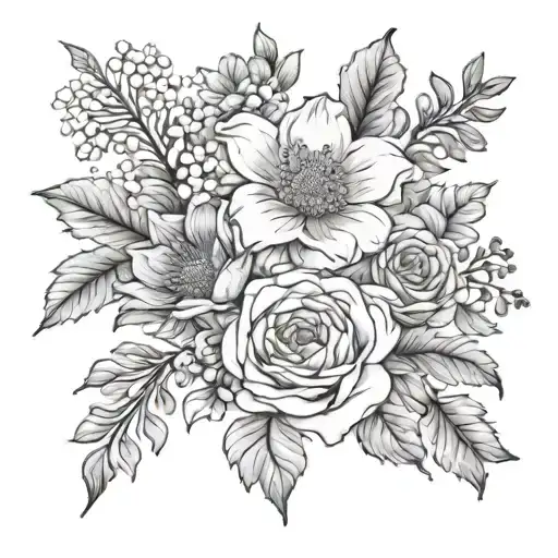 Birth Flower Bouquet