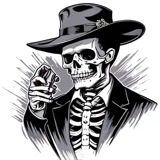 Mafia Boss Skeleton
