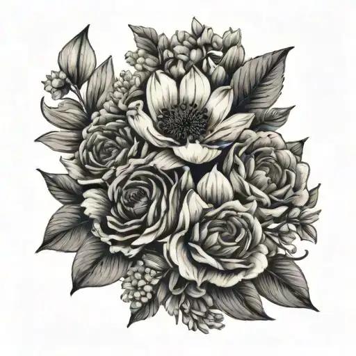 Small Birth Flower Bouquet