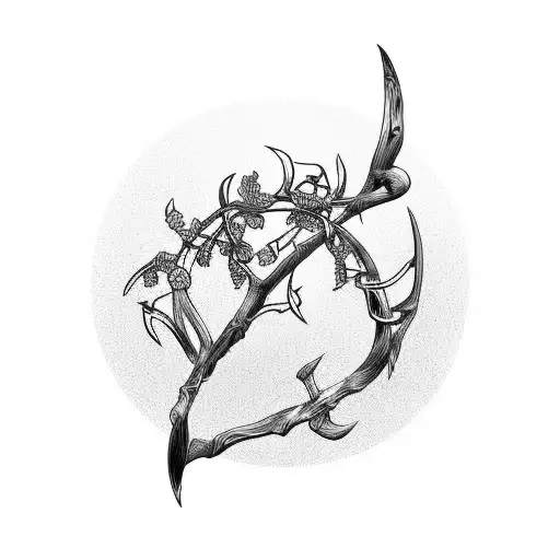 Reaper Olive Branches Line Work