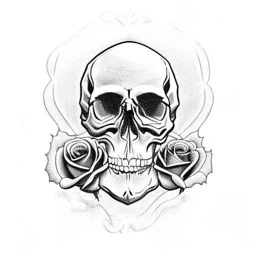 Skull And Roses