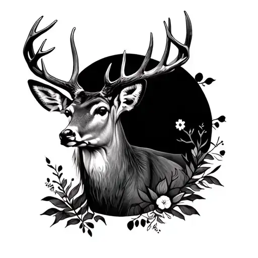 Deer Tattoo Design