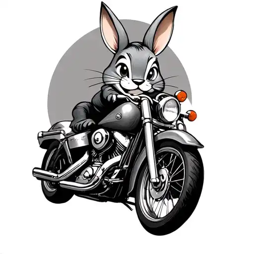 Disney Thumper On Motorcycle