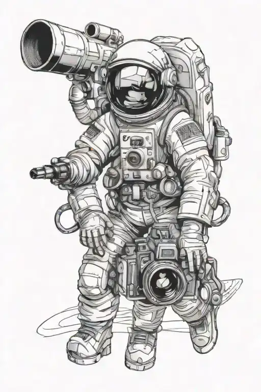 Astronaut With A Camera A Relation With The Films