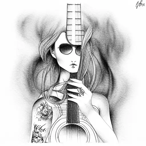 Girls Guitar Natural