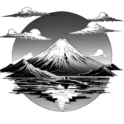 Mount Fuji Sun Clouds