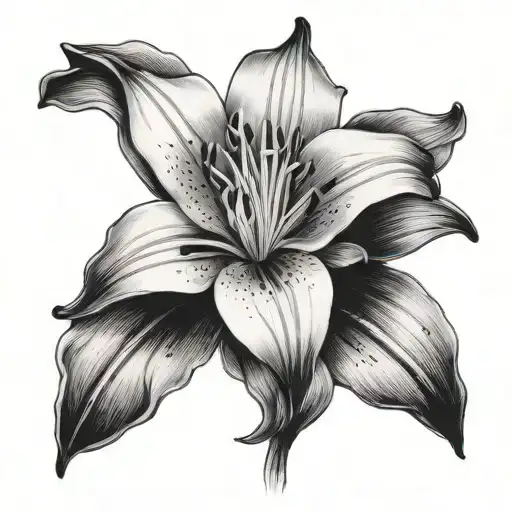 Black Lily Flower