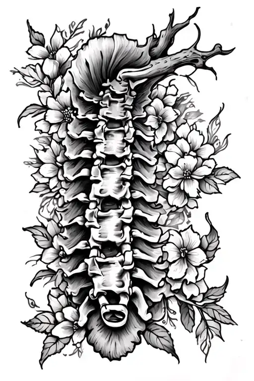 Spine Tattoo With May September July And January Birth