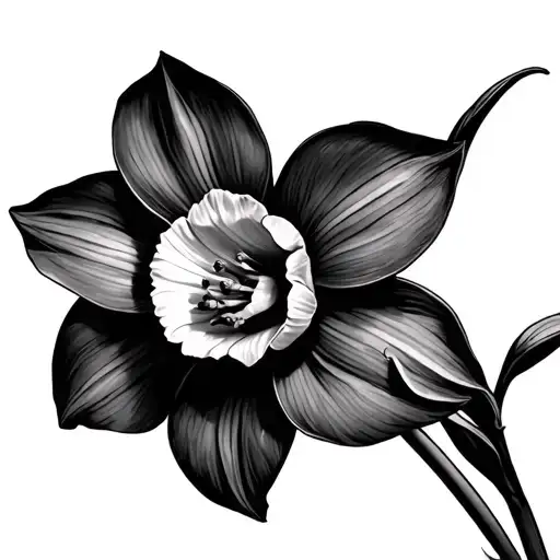 Realism Daffodil Flower