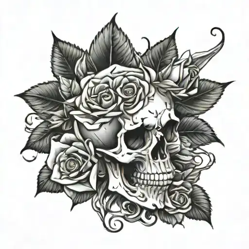 Skull And Roses