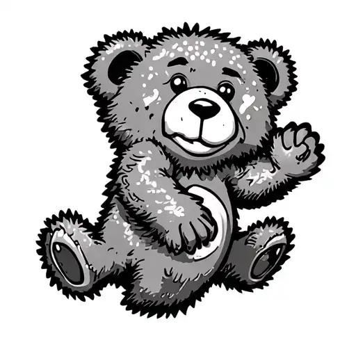 Sour Patch Kid Dancing Like Grateful Dead Bear