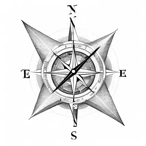Compass Maps Clock