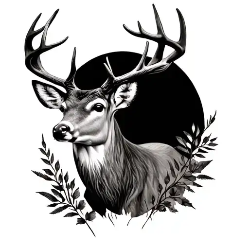Deer Tattoo Design