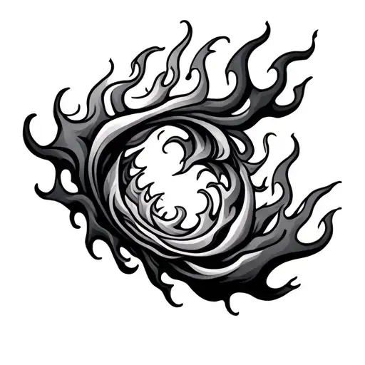 Crazy Beautiful Flames Surrounding