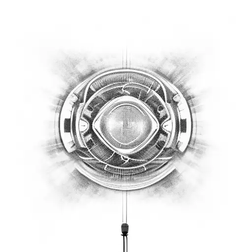 A Car Driving Through A Musical Soundwave