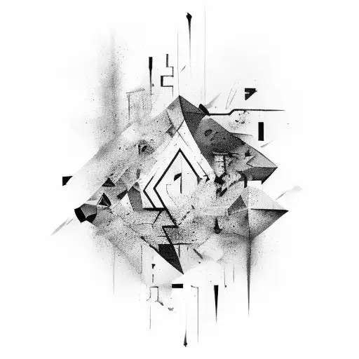 A Philosophical Quote Surrounded By An Abstract Art Composition