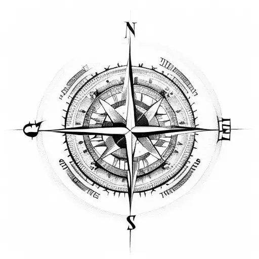 Compass With Wings