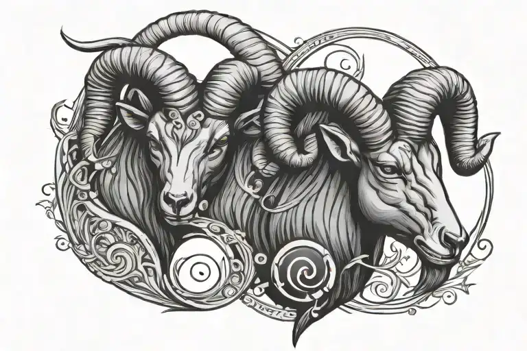 Aries And Capricorn Symbol